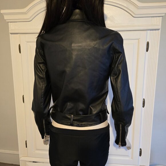 NWOT Princess Polly Moto Faux Leather Jacket - Picture 6 of 10